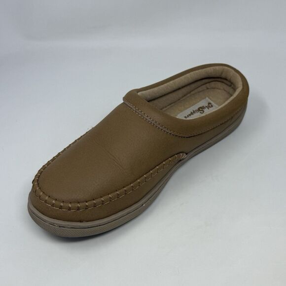 My Pillow Slippers Mules Womens 7 Tan Brown Jersey Lined Moccasins Comfort Shoes - Picture 8 of 15